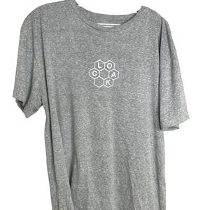 Cloak Brand LARGE Mens Gray Heather Circuit Bee Graphic T-Shirt Gaming Tee